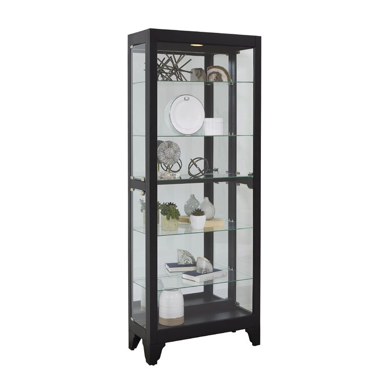 Modern black deals curio cabinet